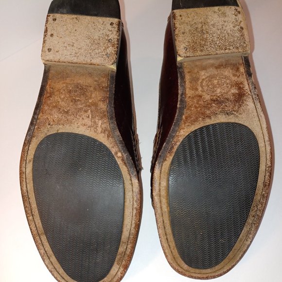 HS Trask Vintage Men's Loafers Buckle & Kilts Chestnut Brown/Dark Tan size:10.5M - Picture 12 of 12